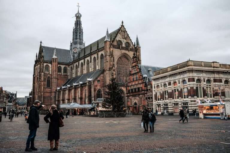 The Grote Markt square and St. Bavo church in Haarlem