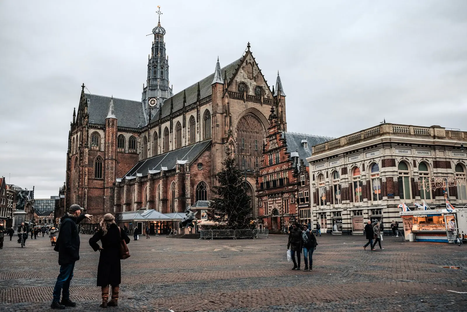 The Grote Markt square and St. Bavo church in Haarlem